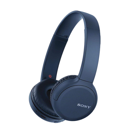 Sony WHCH510 Over-Ear Wireless Headset - Blue