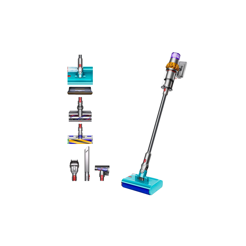 Dyson Vacuum Cleaner V15s Detect Dry and Wet Submarine 448798-01 - Nickel-Satin Yellow